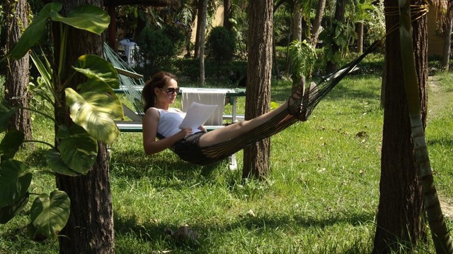 Guests Relaxing At Chitwan National Park